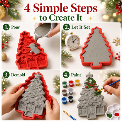 🏆 Limited-Time Promo: 49% OFF!🎖️ - 🎄 DIY Christmas Tree Mold & Paint Craft Kit