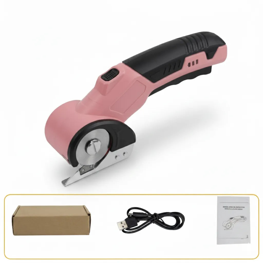 Cordless Electric Scissors 3.7V – Rechargeable Heavy Duty Cutter with Safety Lock