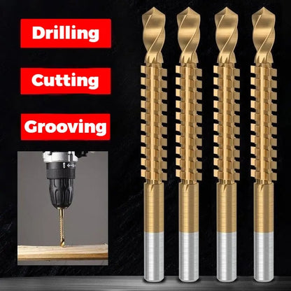 6PCS Titanium-Plated High-Speed Steel Drill Bits Set