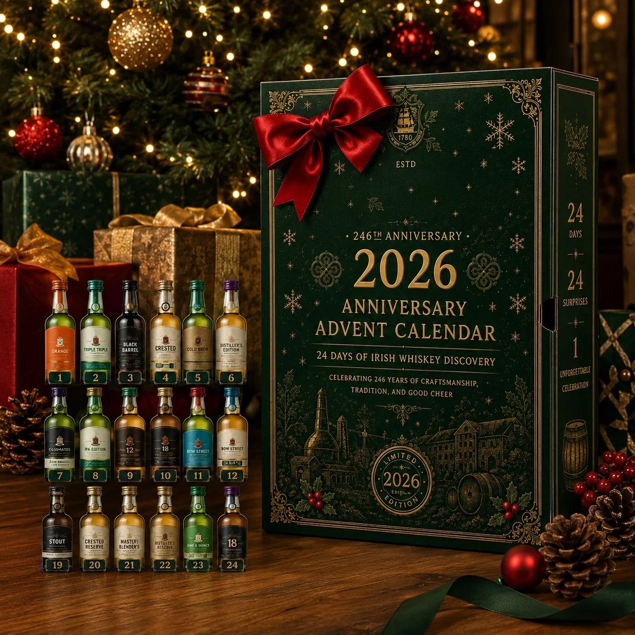 ⏰Limited Stock 49% OFF❄️2026 246th Anniversary Advent Calendar📅24 DAYS OF IRISH WHISKEY DISCOVERY