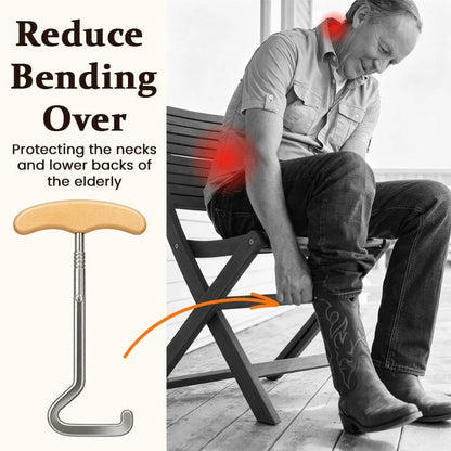 🐎 Convenient Shoe Wear Tool – Less Bending for Seniors & Family