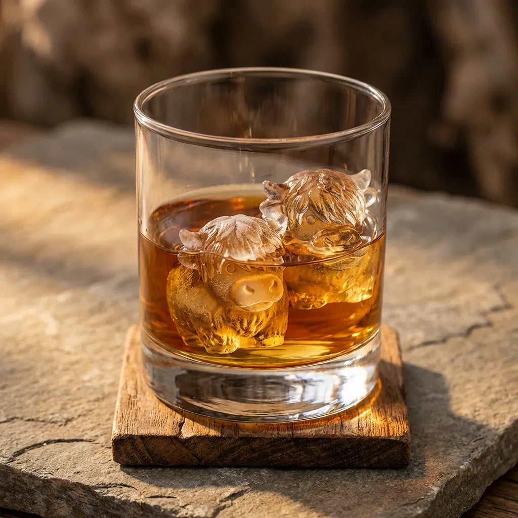 🔥🐮Mini Highland Cow Ice Cube Mold – Cute 3D Ice for Drinks, Parties & Gifts