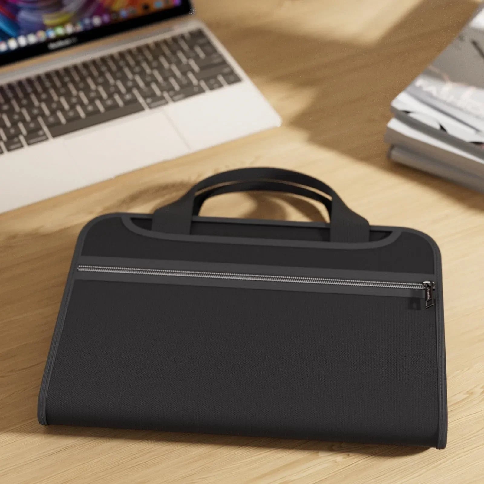 🔥 Fire-Resistant Document Organizer – Waterproof Accordion File Folder 💼