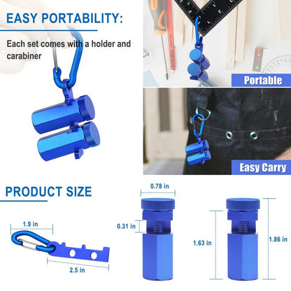 ✨LAST DAY 49% OFF - Tall Stair Gauges for Framing Square – Hexagonal Stable Lock with Holder & Hook for Carpentry & Circular Saw
