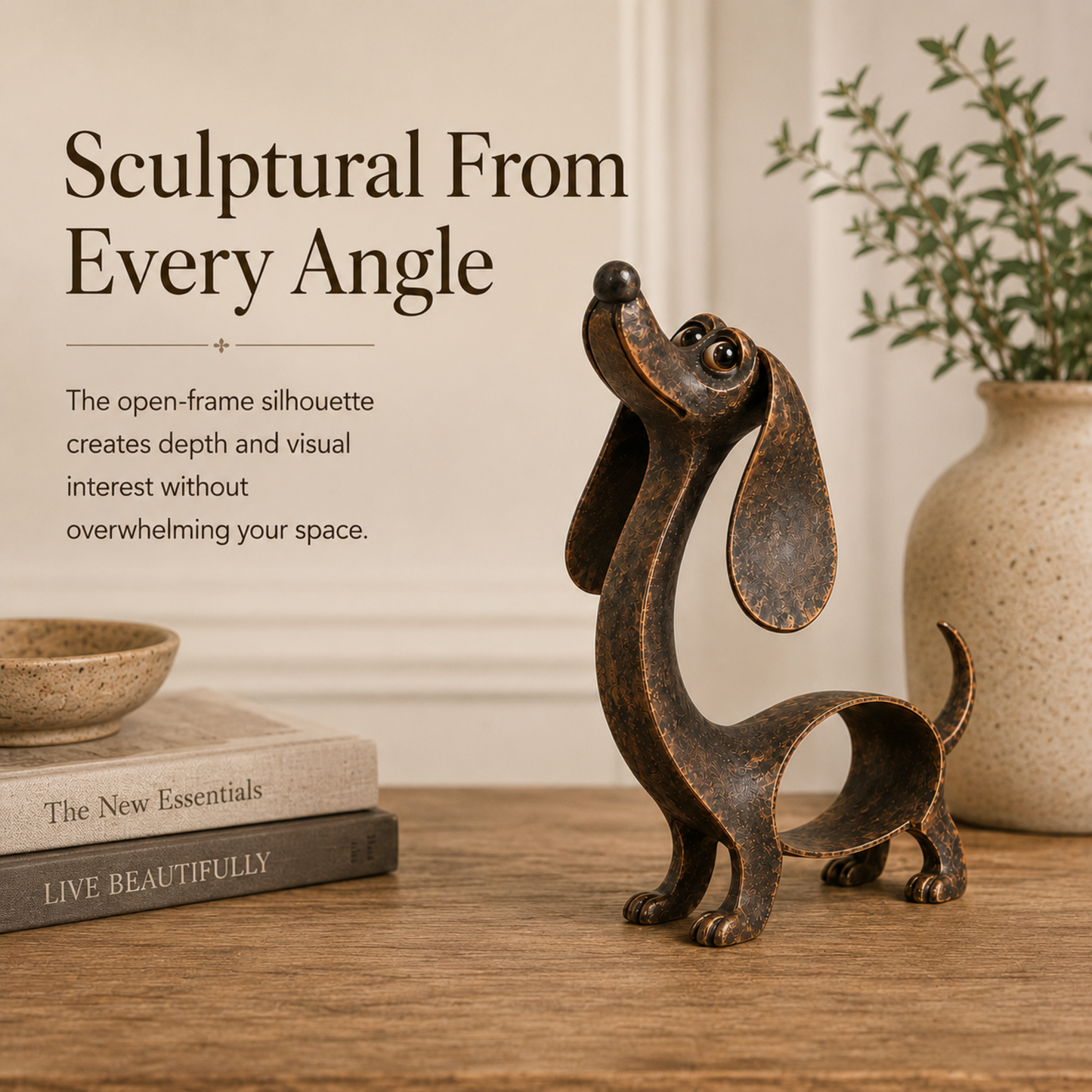 🐾Whimsical Dachshund Sculpture – Charming Dog Decor & Gift for Dachshund Lovers🐶