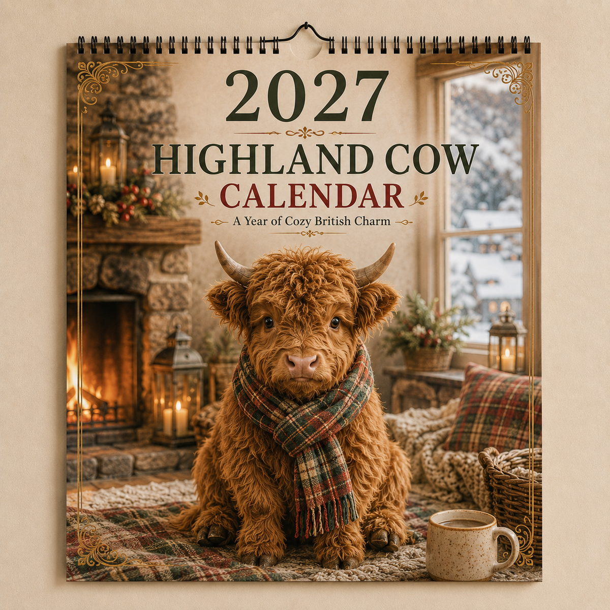 🐮 2027 Highland Cows Seasons Calendar