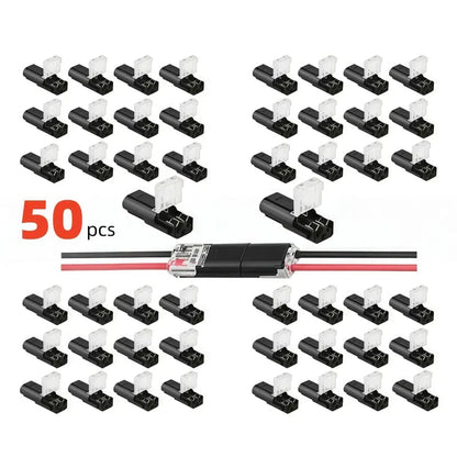 ✨🔥Double-Wire Plug-in Connector Led Light Strip Connectors 2 Pin