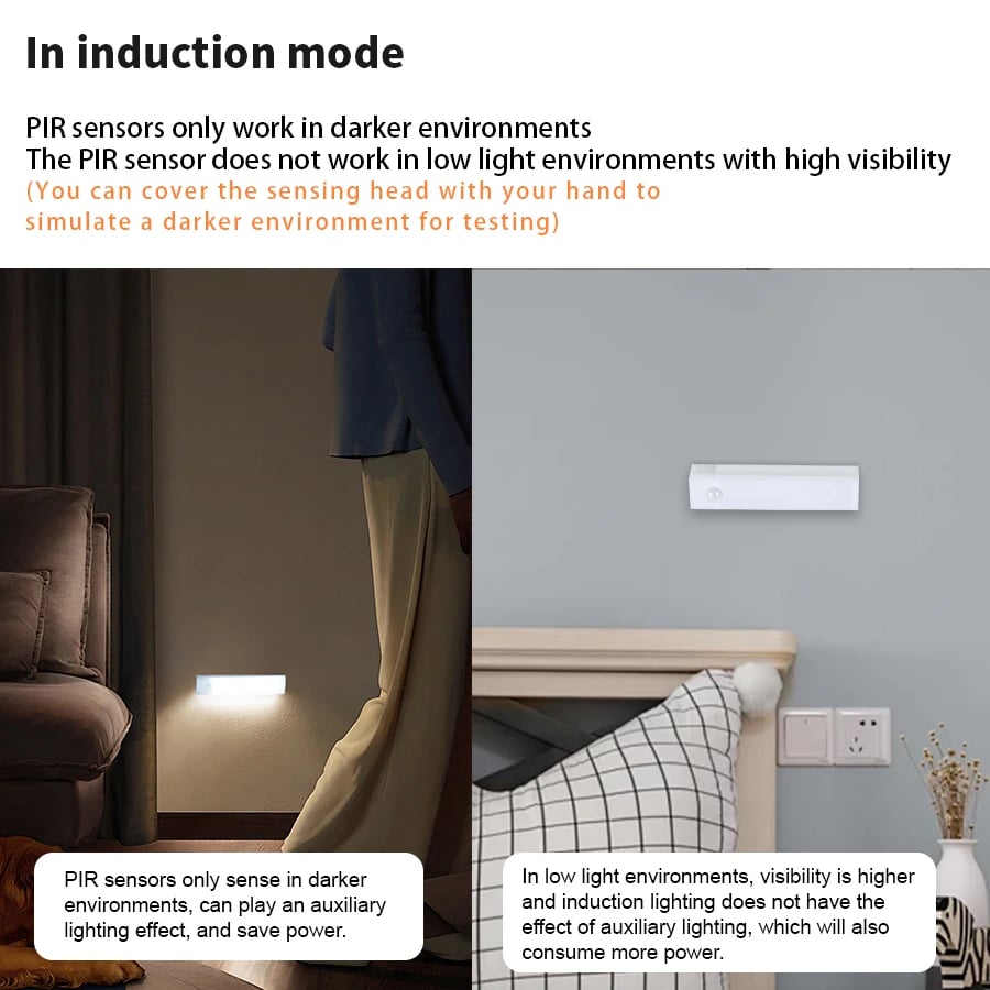 🔥Only $8.99 Last Day Promotion!💡 Punch-free Smart Sensor Magnetic Rechargeable LED Lights