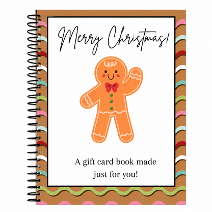 🔥⏰ LAST DAY SALE ONLY￡9.99!! 🎅Christmas Gift Card Booklet -👍DIY Spiral-Bound Christmas Gift Card Holder Book