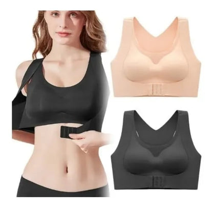 🏆 Last Day Special Price £9.99 ! 💐AlignLift Posture-Perfect Wireless Bra – Posture Correction (The leopard-print style is sold out)💕