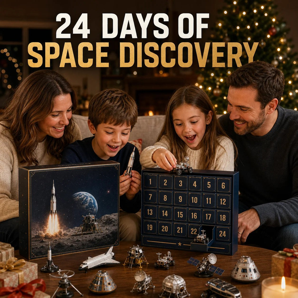 🎄Last Day 49% OFF –🚀2026 Space Exploration Legends Advent Calendar – 24 Days of 2D Space Missions, 24 Collectible Surprises