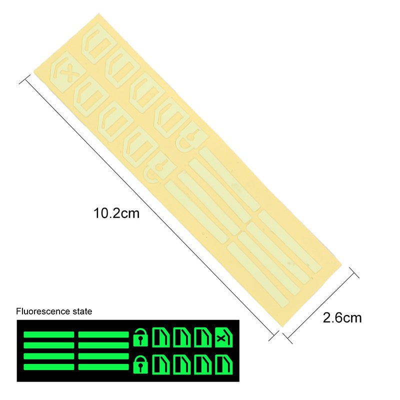 ✨💡Car Window Lift Switch Luminous Stickers - Colorful Night Glow Warning Button Decal