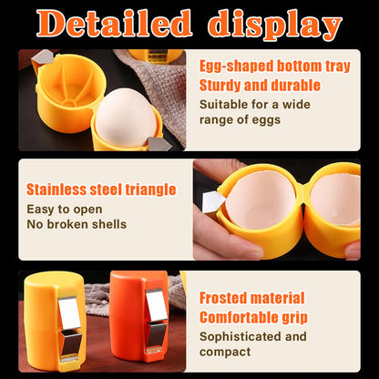 Last Day 50% OFF🥚Efficient Egg Cracking Tool, Handy Egg Separator