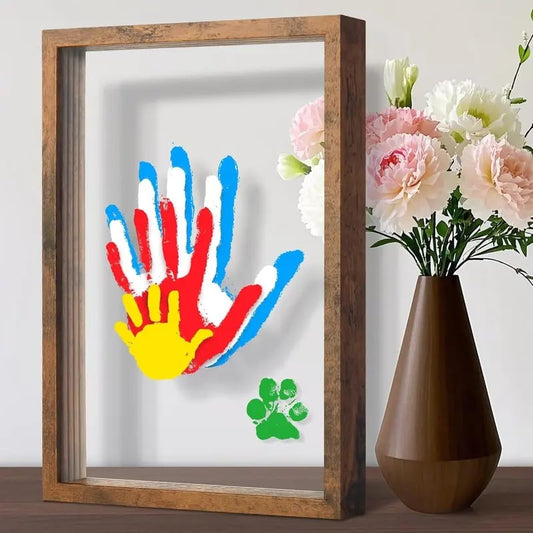 DIY Wooden Transparent Handprint Frame Set