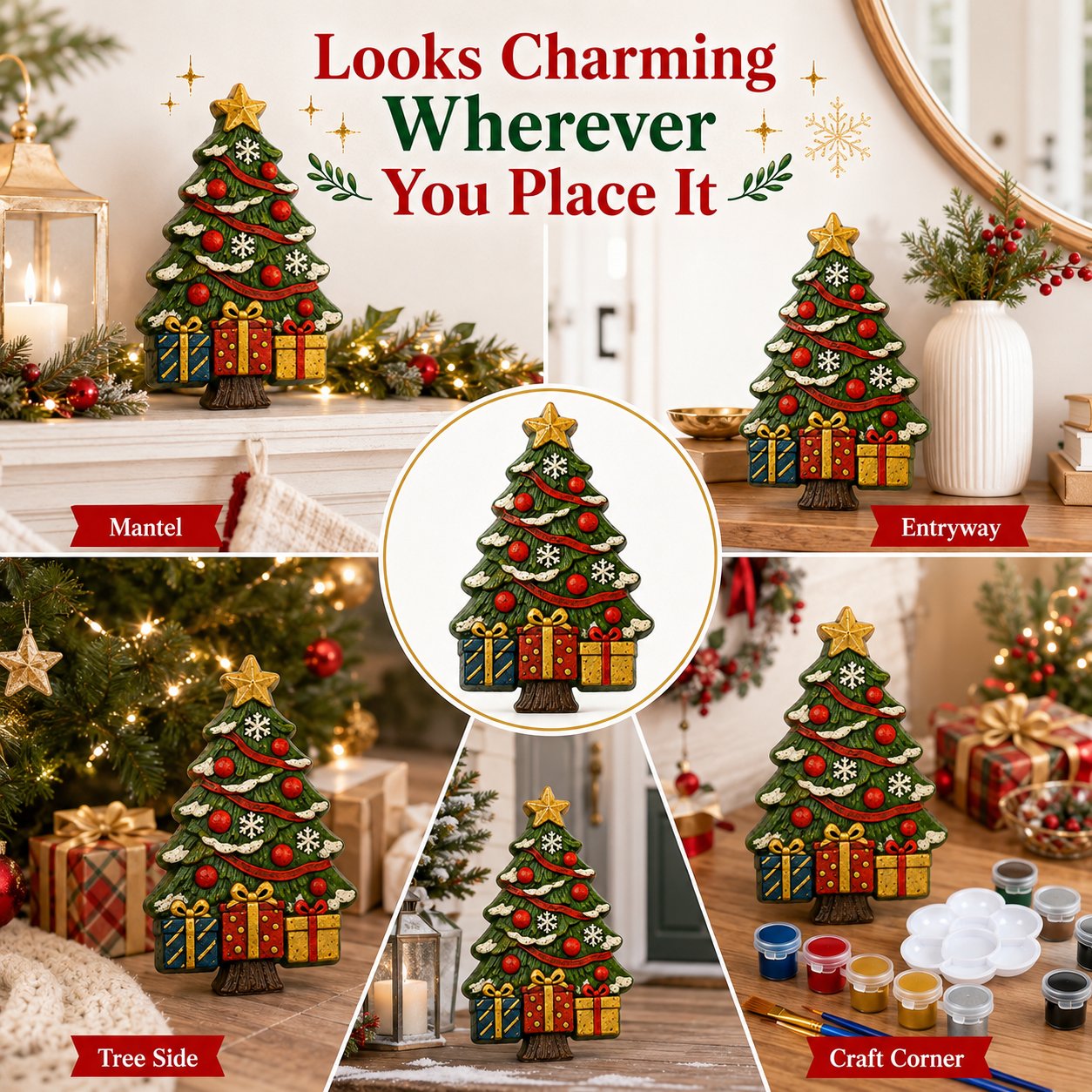 🏆 Limited-Time Promo: 49% OFF!🎖️ - 🎄 DIY Christmas Tree Mold & Paint Craft Kit