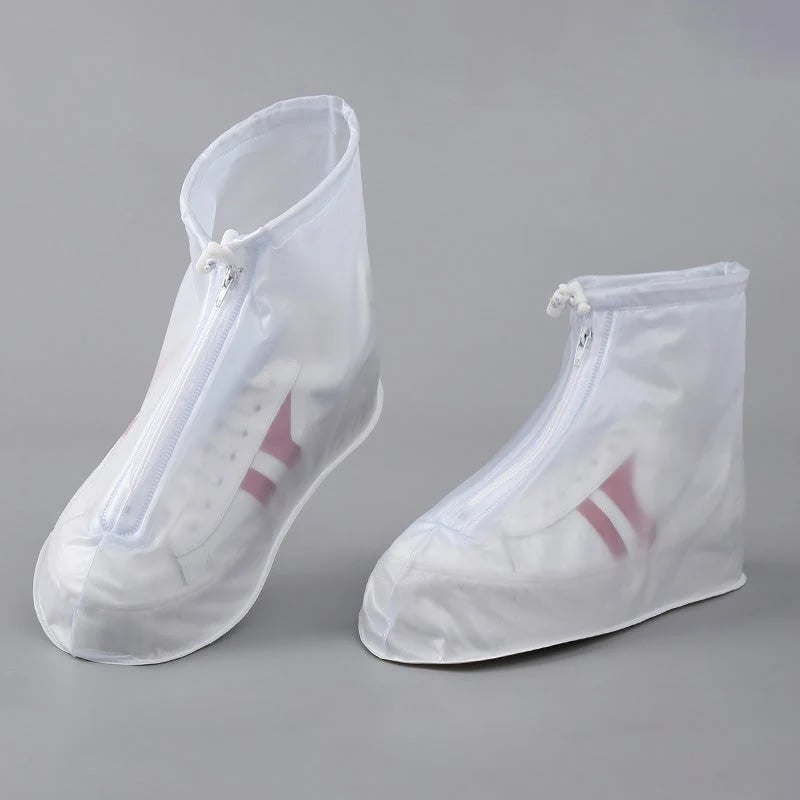 Waterproof Shoe Covers with Zipper & Adjustable Drawstring