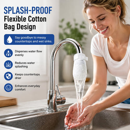 Faucet Filter Cotton Bags - Universal, 200 PCS Splash-Proof Faucet Filter Set🌟