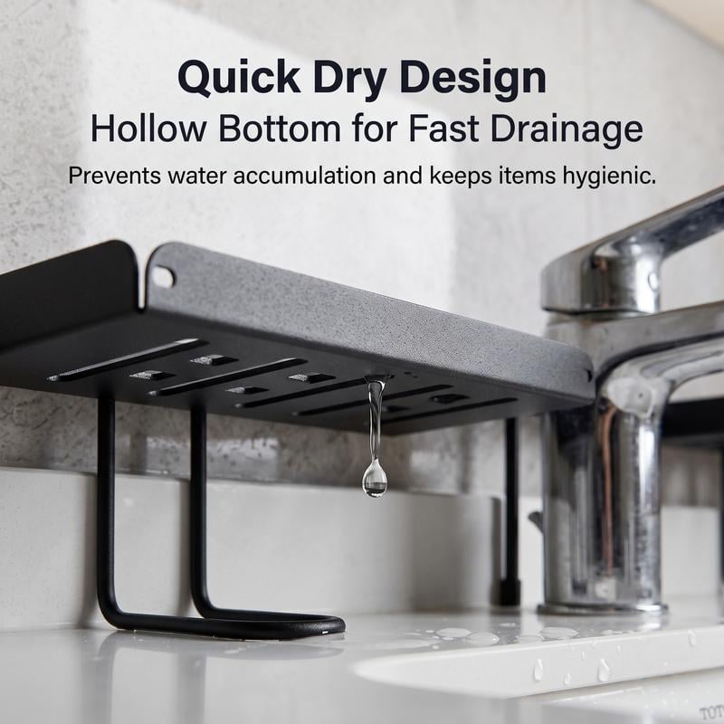 Foldable Over-the-Faucet Sink Organizer Shelf