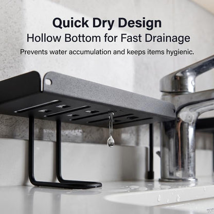 Foldable Over-the-Faucet Sink Organizer Shelf