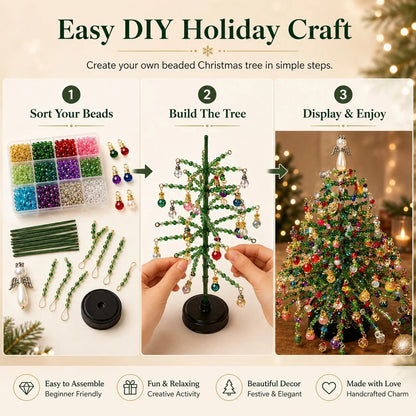 🏆Flash Sale✨DIY Beaded Christmas Tree Kit🎅🎄
