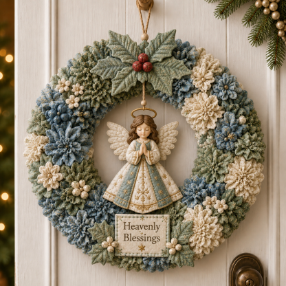 🎄 3D Fabric Poke Wreath DIY Kit