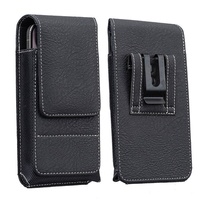 ⚡Big Discount | Waist Belt Cell Phone Pouch 📱 Multi-Pocket Leather Holster with Card Holder