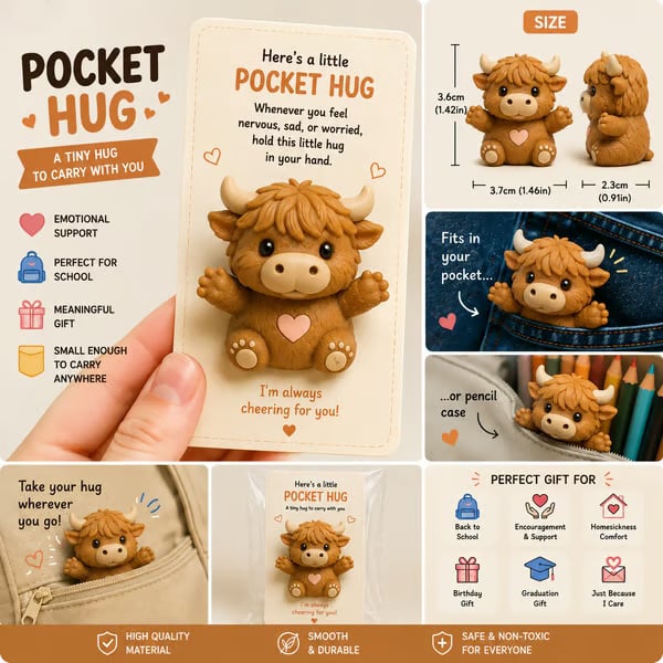 Adorable Pocket Hug – Tiny Comfort Companion & Meaningful Gift