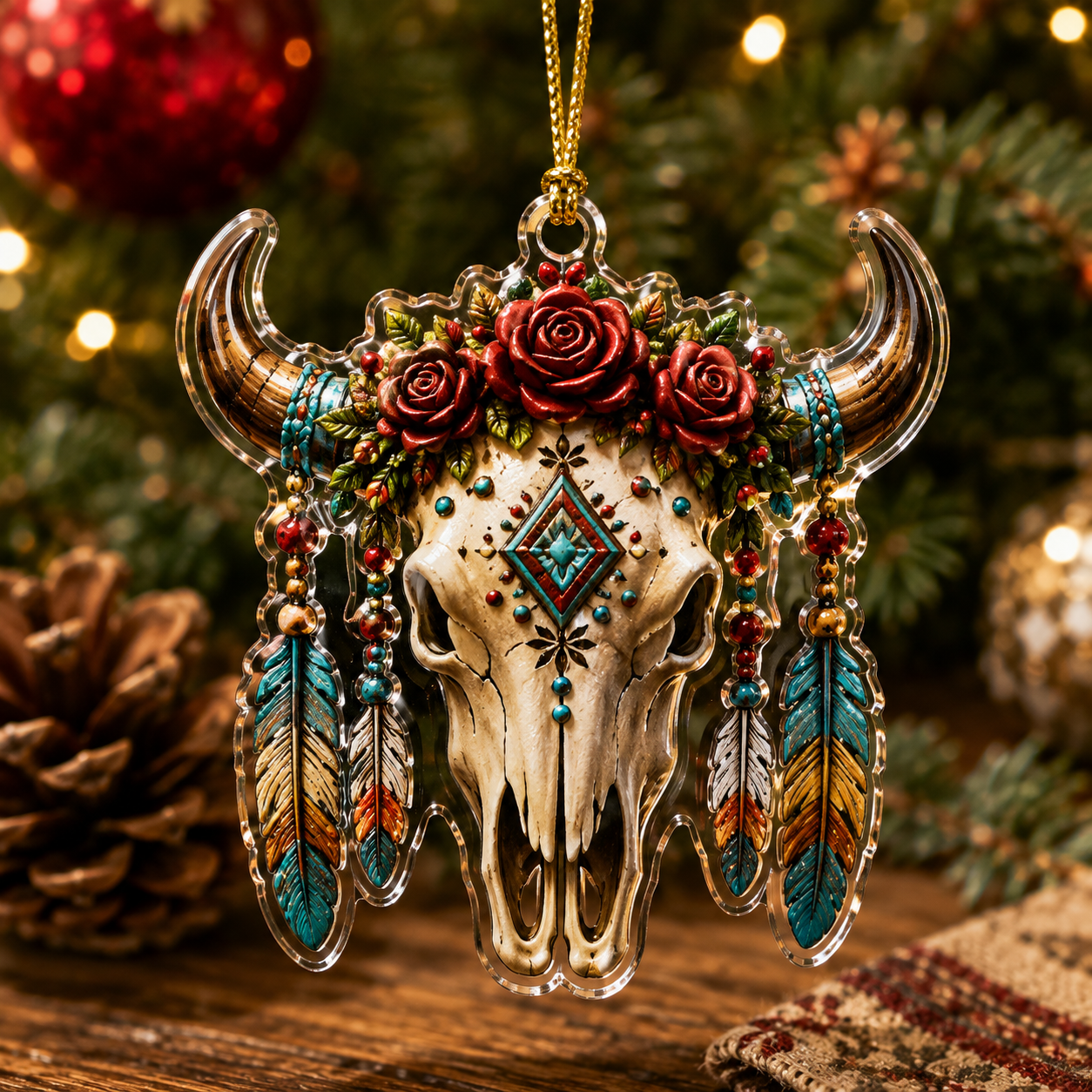CHRISTMAS KICKOFF 49% OFF - 2026 Western Skull Blind Box - 24‑Day Festive Countdown, Western Skull Acrylic Ornaments Blind Box - Gift For Western Style Lovers