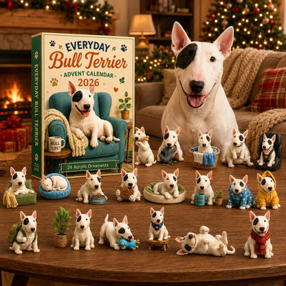 🎄Last Day 49% OFF –✨Everyday Bull Terrier Advent Calendar 2026 - 24-Day Festive Countdown