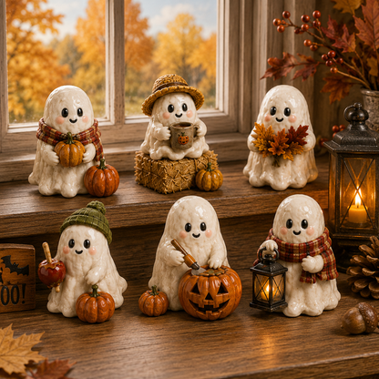Ghost in the Pumpkin Patch Advent Calendar 2027 – 24 Unique Halloween Ghost Miniatures,