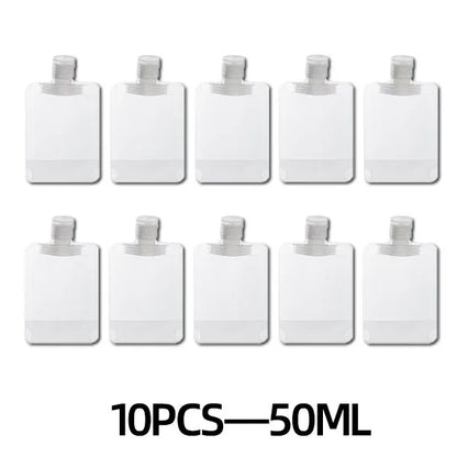 🌷Summer SALE - Portable Travel Fluid Makeup Packing Bag(10 Pcs）