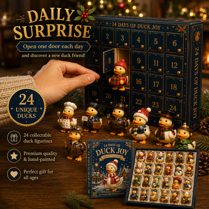 Duck 24-Day Advent Calendar – Christmas Countdown Collectible Figurines