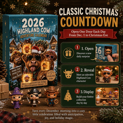 2026 Highland Cow Advent Calendar
