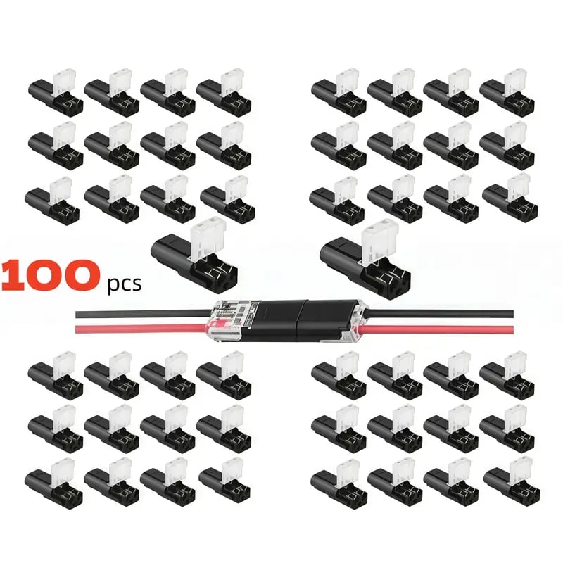 ✨🔥Double-Wire Plug-in Connector Led Light Strip Connectors 2 Pin