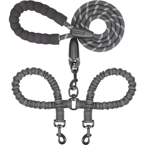 🐕Heavy Duty Dog Leash with Shock Absorbing Bungee