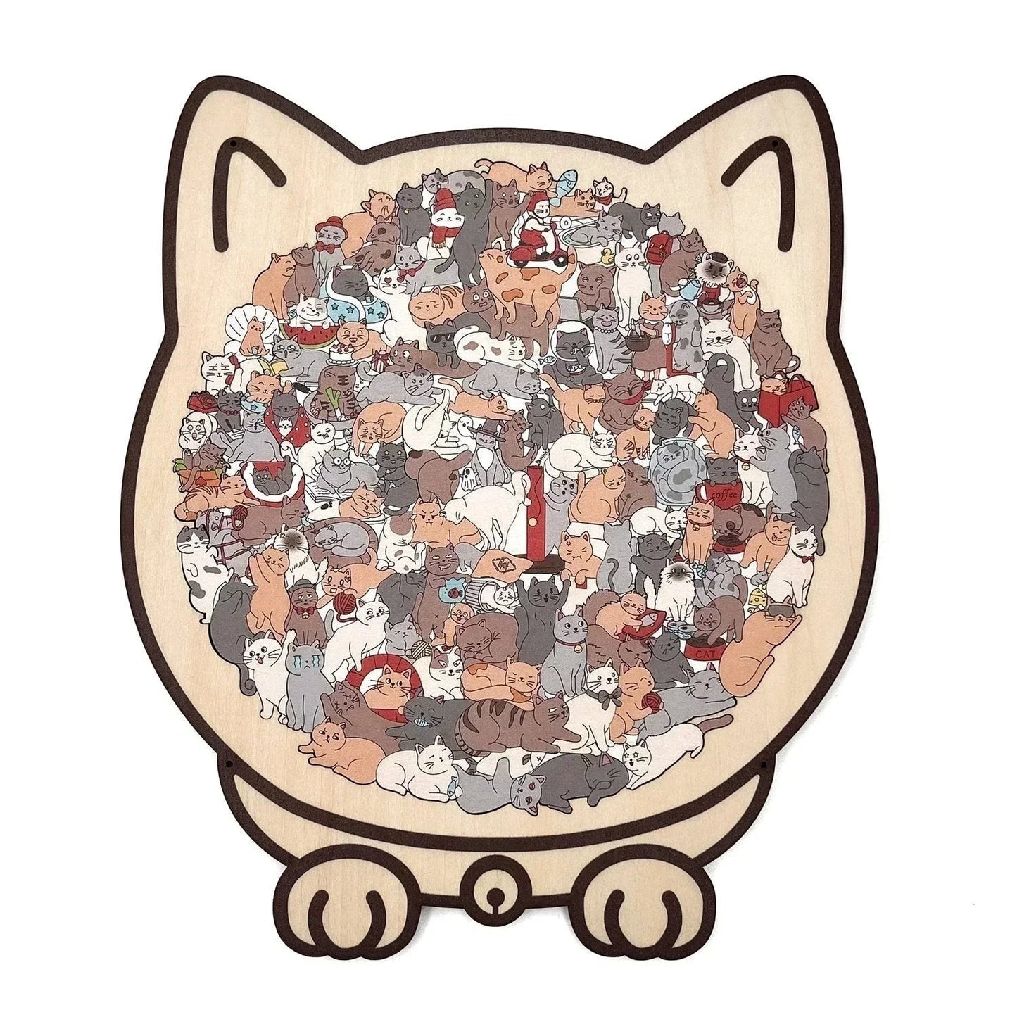 ⏳Limited-time 49% off⏰Multi Color Animal Shaped Wooden Jigsaw Puzzle🐾