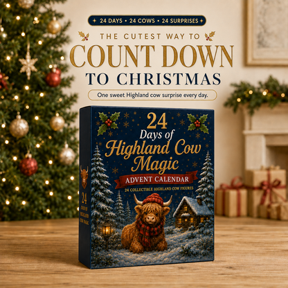 🎄 2026 Christmas Highland Cow Advent Calendar💕🐮