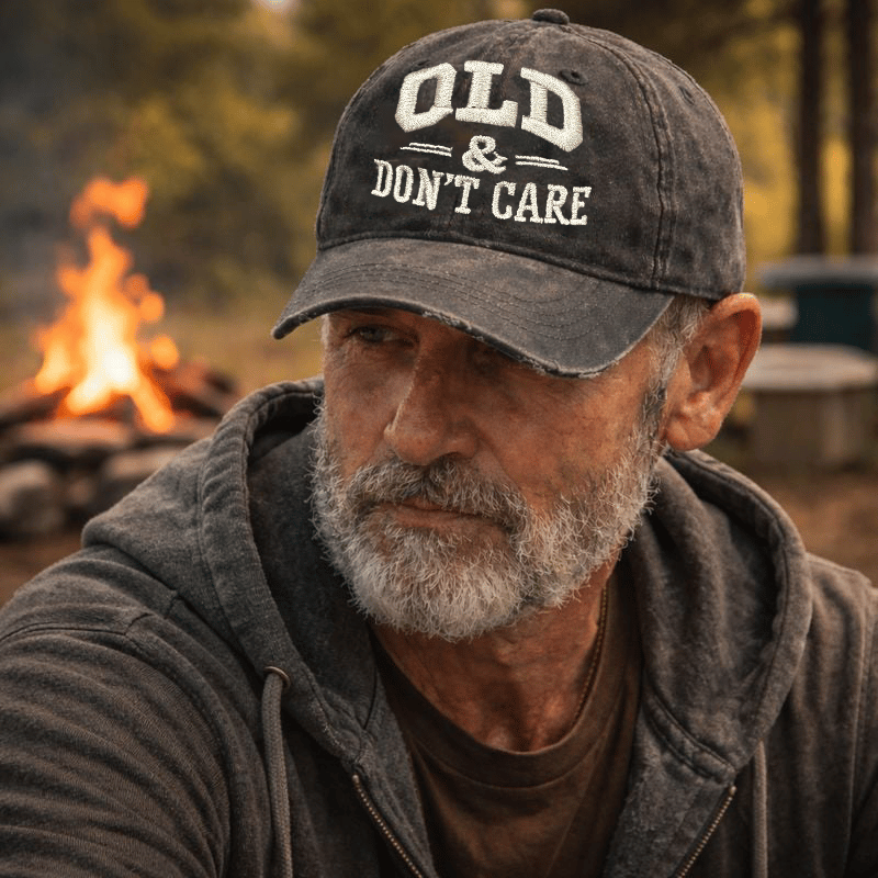 🧢 2026  Hot Sale |  Vintage Distressed “OLD & DON’T CARE” Cap
