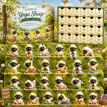 ✨ CHRISTMAS KICKOFF 49% OFF - 2026 Days of Yoga Sheep Blind Box - 24‑Day Festive Countdown, Yoga‑Sheep Themed Collectible Miniatures Blind Box - Gift For Sheep &amp; Animal Lovers