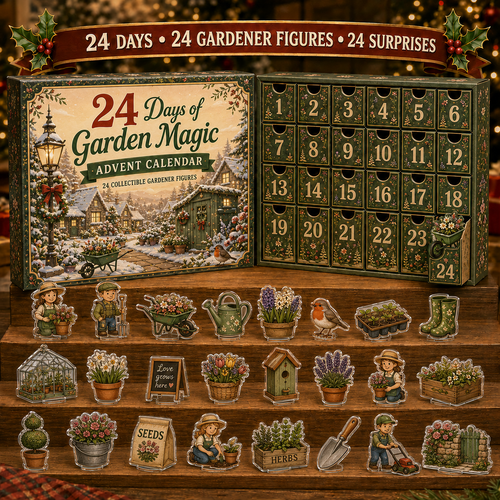 CHRISTMAS KICKOFF 49% OFF - 2026 Garden Magic Blind Box - 24‑Day Festive Countdown, Gardener Figures Blind Box - Gift For Gardening Enthusiasts