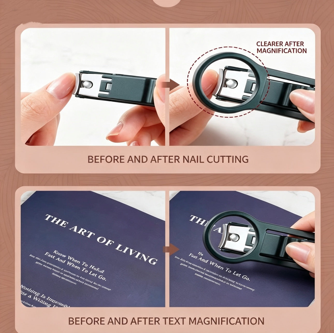 Magnifying Glass Nail Clippers For Seniors