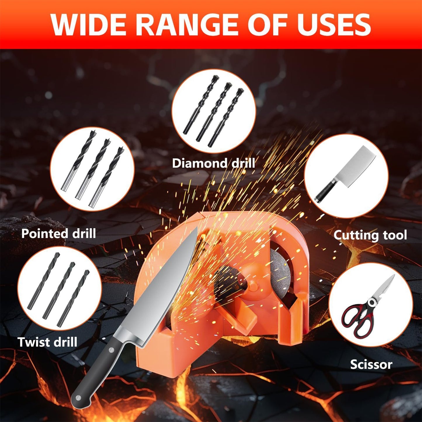 Multi-Function Drill Bit Sharpener