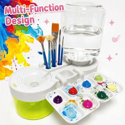 🎨 Paint Brush Cleaner Washer |  Multifunctional Painting Tool 💖 For Artists, Painting Beginners & Studio Creation