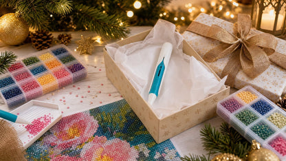 🔥 Last Day 49% OFF – 💎 Automatic Diamond Painting Bead Dispenser Pen & Tray Set