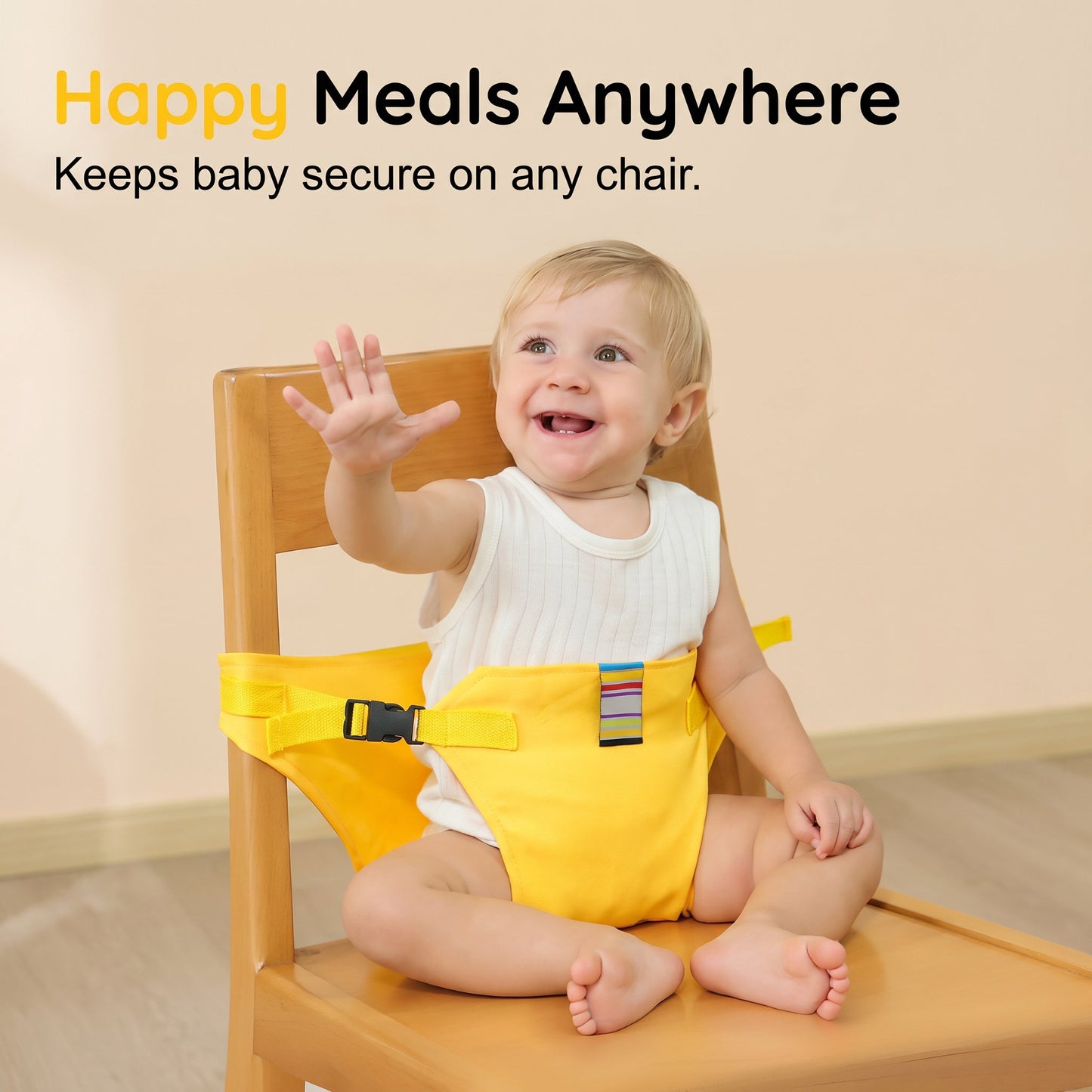 Baby High Chair Seat Belts - Portable Dining Straps Holder