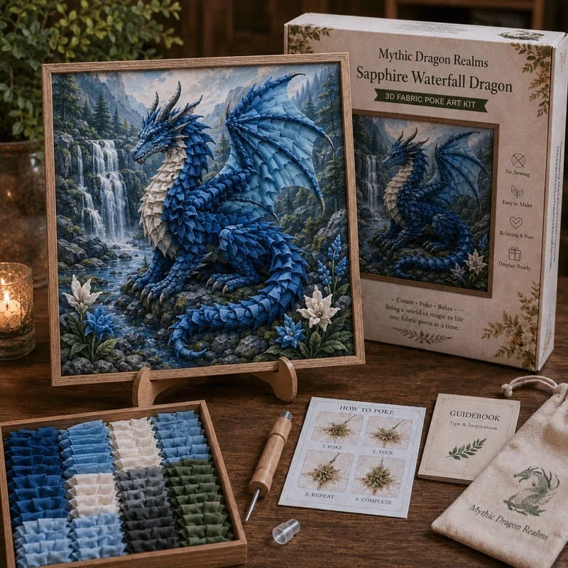 🌊Sapphire Waterfall Dragon