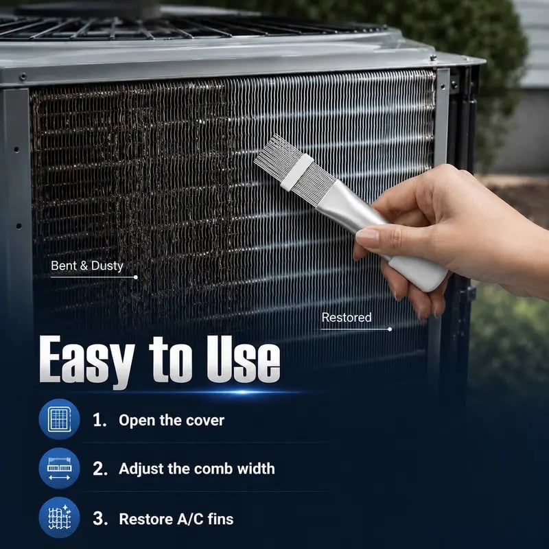 AC Fin Comb and Condenser Fin Straightener Cleaner