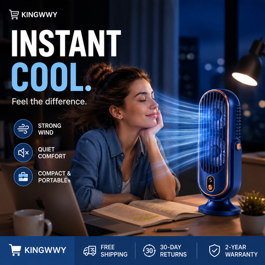 Portable Desktop Air Conditioner Fan with 5 Wind Speed