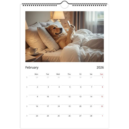 Golden Retriever dog Calendar 2027 - Daily Activities