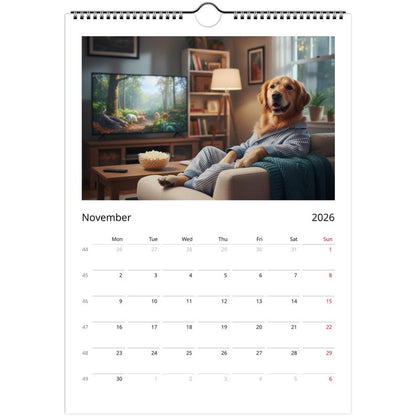 Golden Retriever dog Calendar 2027 - Daily Activities